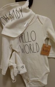 Rae Dunn 3-piece Baby Outfit 6-9 mo.